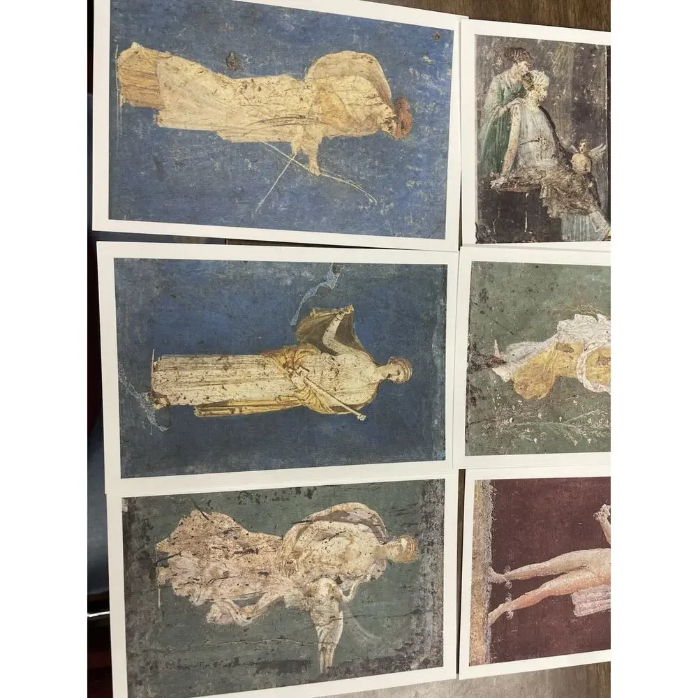 Stabiae Postcard Set Ancient Roman Frescoes Art Pompeii